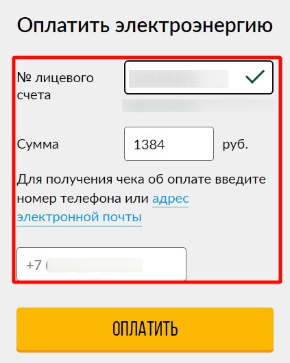 Самараэнергосбыт - оплата